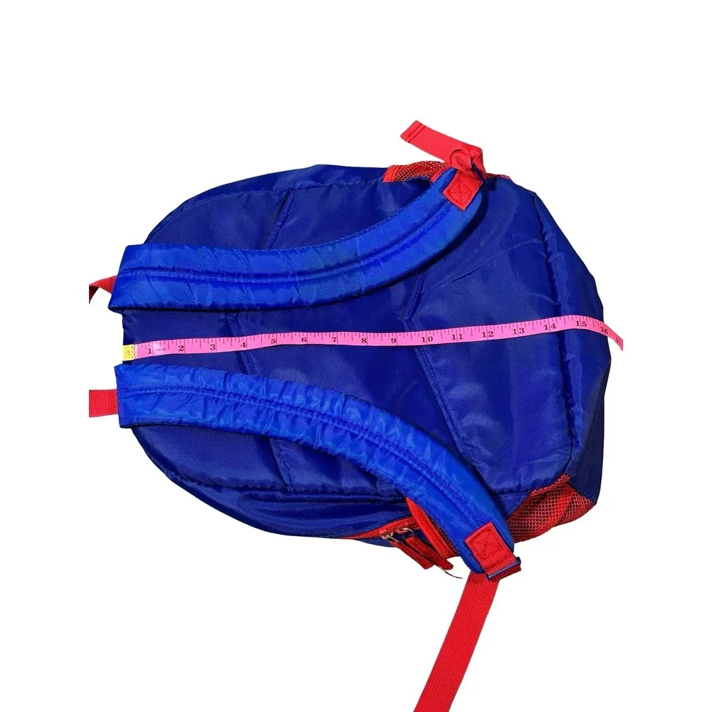 Disney Cars Lightning McQueen Super Speed 95 Blue Kids Backpack 15in Polyester
